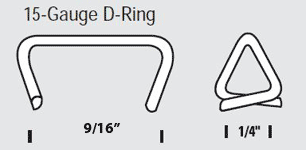 Hog Rings 9//16/" Class I Galvanized 2500 pk.