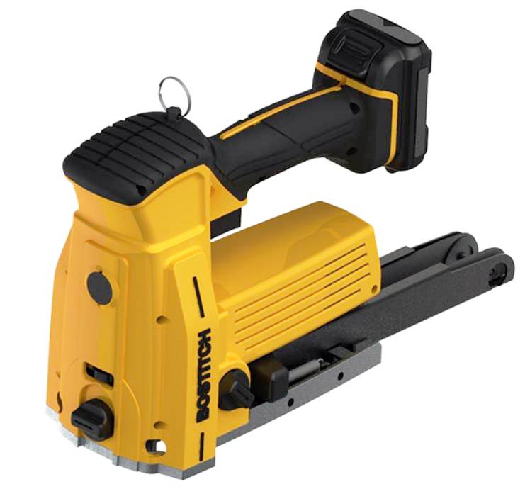 Bostitch DSW3522 cordless carton stapler. 13/8” Crown, 3/4", 7/8" staples