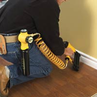 air compressor and staple gun