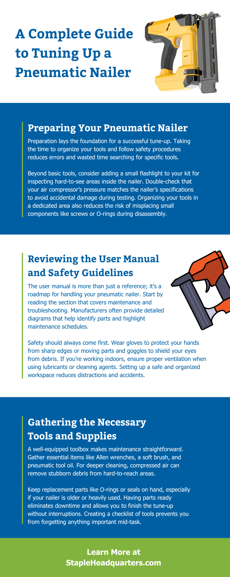 A Complete Guide to Tuning Up a Pneumatic Nailer