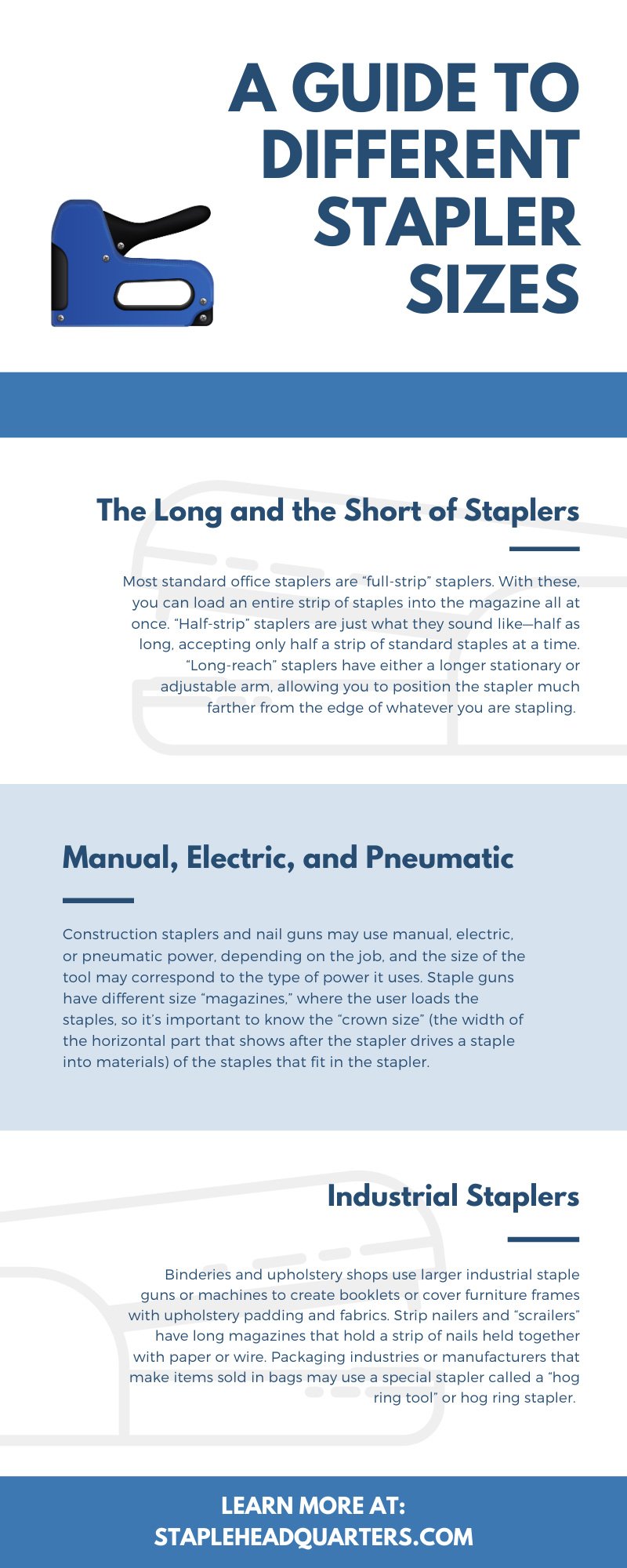 Different Stapler Sizes